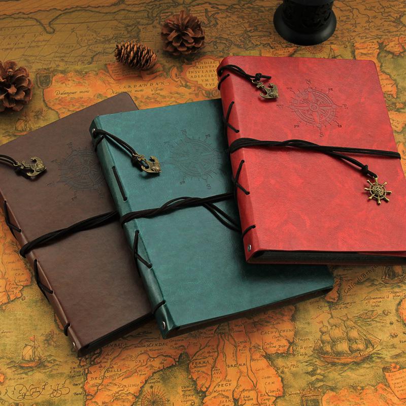 

DIY Leather Photo Album - Wedding, Children s Travel, Graduation, Baby Growth Memory Book Large Brown (includes corner stickers)