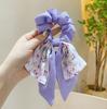 Floral Bow Hair Tie for Women Summer Hair Accessories Elegant Headband Hair Rope Stylish Hair Decor