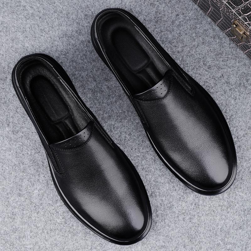 Fashion Luxury Brand Genuine Leather Men Loafers Fashion Male Slip on Casual Footwear Leisure Walk Business Shoes Outdoor Driving Shoes