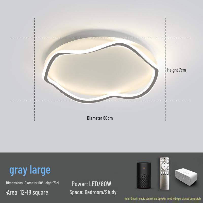 Modern Nordic Master Bedroom Ceiling Light with Smart Mijia & Tmall Genie Support for Home & Study Room