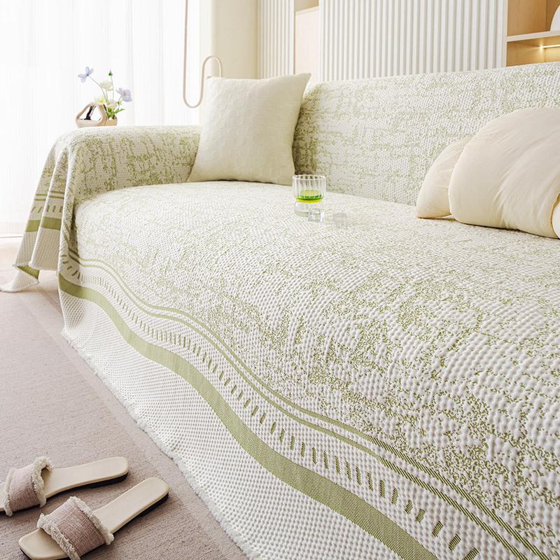 Sommar Sval Is Fulltäckande Sofföverdrag Modernt Enkelt Andningsbart Sofföverkast För Lädersoffor Soffskydd Och Överdrag