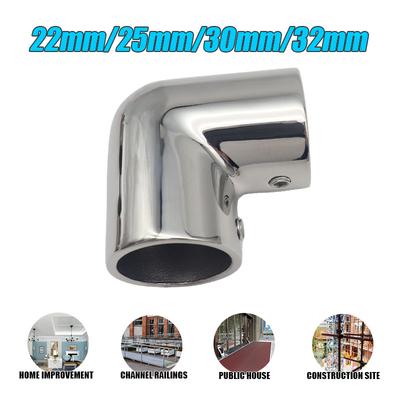 22/25/30/32mm 90 Degree Pipe Elbow Polished 2-way Pipe Connector Elbow For Clothes Shops Home Marine Yacht Accessories