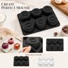 6 Cavity 8 8 Inch Silicone Mousse Cake Mold Food Grade Flexible Non Stick Baking Mold Heat Resistant Easy To Clean