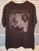 Nirvana Shirt Black Faded Size Large Cut Tag Band Graphic 2012 Unisex T-Shirt