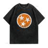 Volunteer State Cotton T Shirt Vintage Washed Fashion Stretched Unisex Designer Clothes Stylish Top For Everyday Wear Slightly
