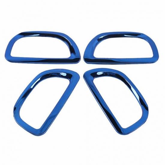 4PCS Fits Toyota Corolla 2014-2018 Blue Titanium Interior Door Handle Cover Trim