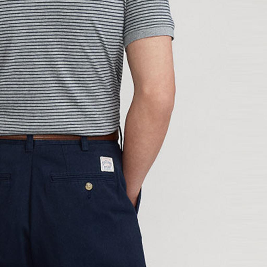 Polo Ralph Lauren Striped Slim Fit Polo Shirt Men Tops Gray MNPOKNI1N821354