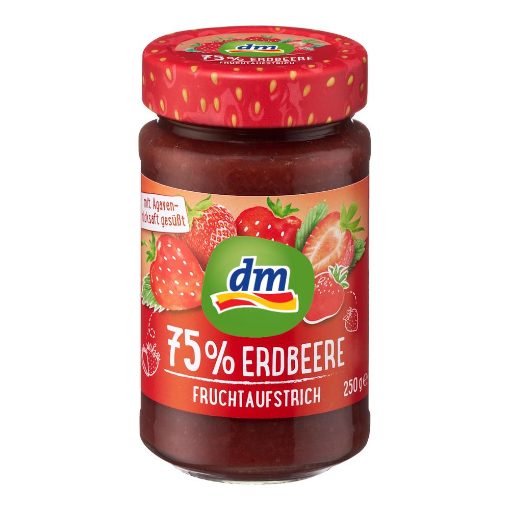 German Dm 75% Fruit Flesh Strawberry Jam 250G