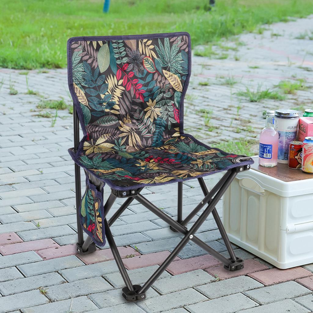 Foldable Camping Chairs Easy Setup and Packup Lightweight Material Chair Suitable for Outside Hiking