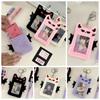 Bat Demon Cartoon Plush Photocard Holder Transparent Photo Protective Case Bus Card Holder  Outdoor