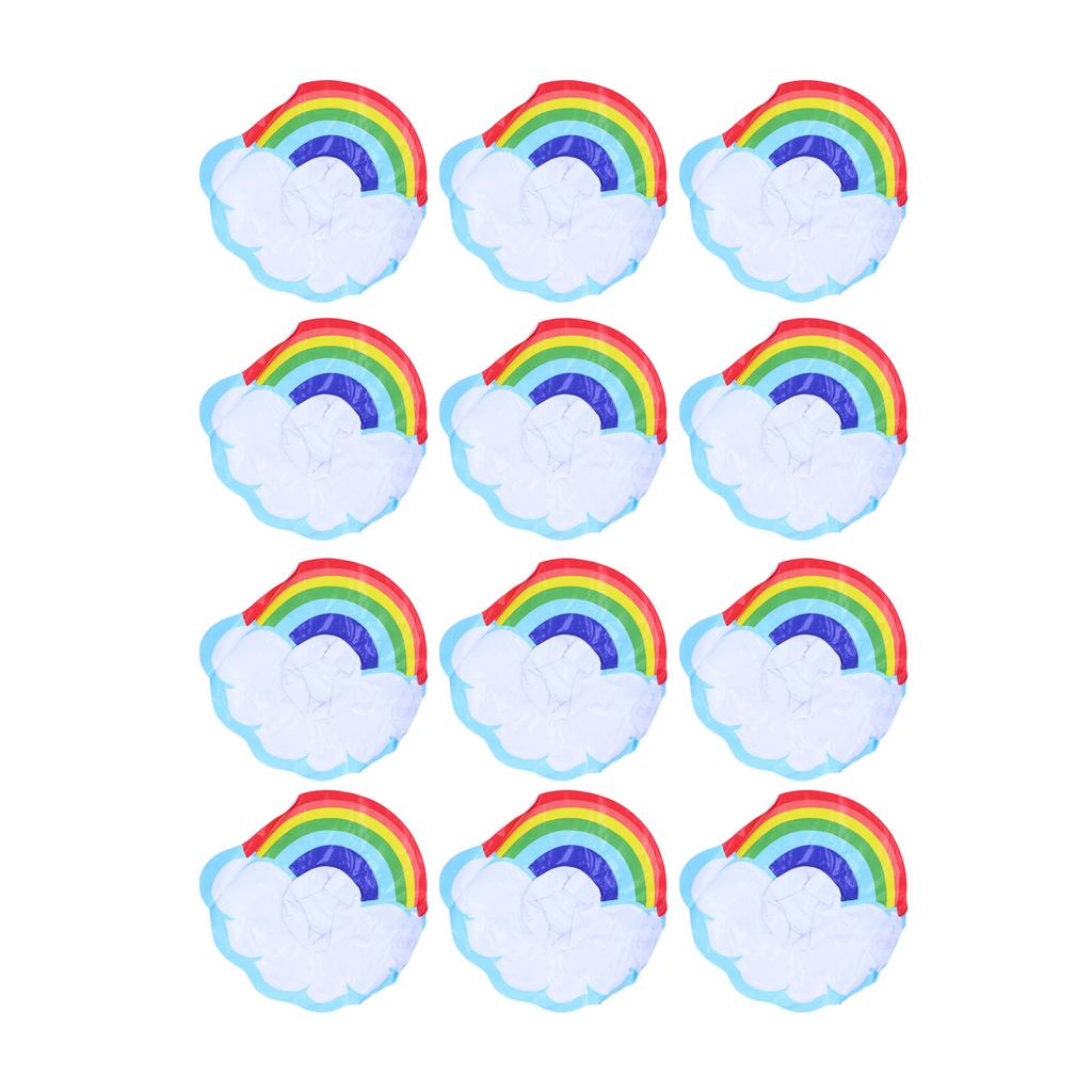 12Pcs Colorful Cloud Inflatable Coasters Floats Cup Holders Children Toy for Summer Pool