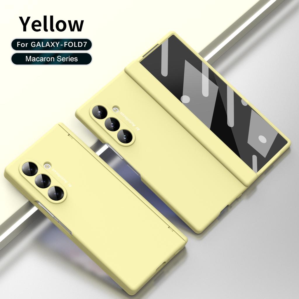 Per Samsung Galaxy Z Fold 7 6 6 Sottile 5 4 3 Slot Penna Cerniera Integrato Vetro Temperato Pellicola Anteriore Anti-Impronte Digitali Custodia per Telefono
