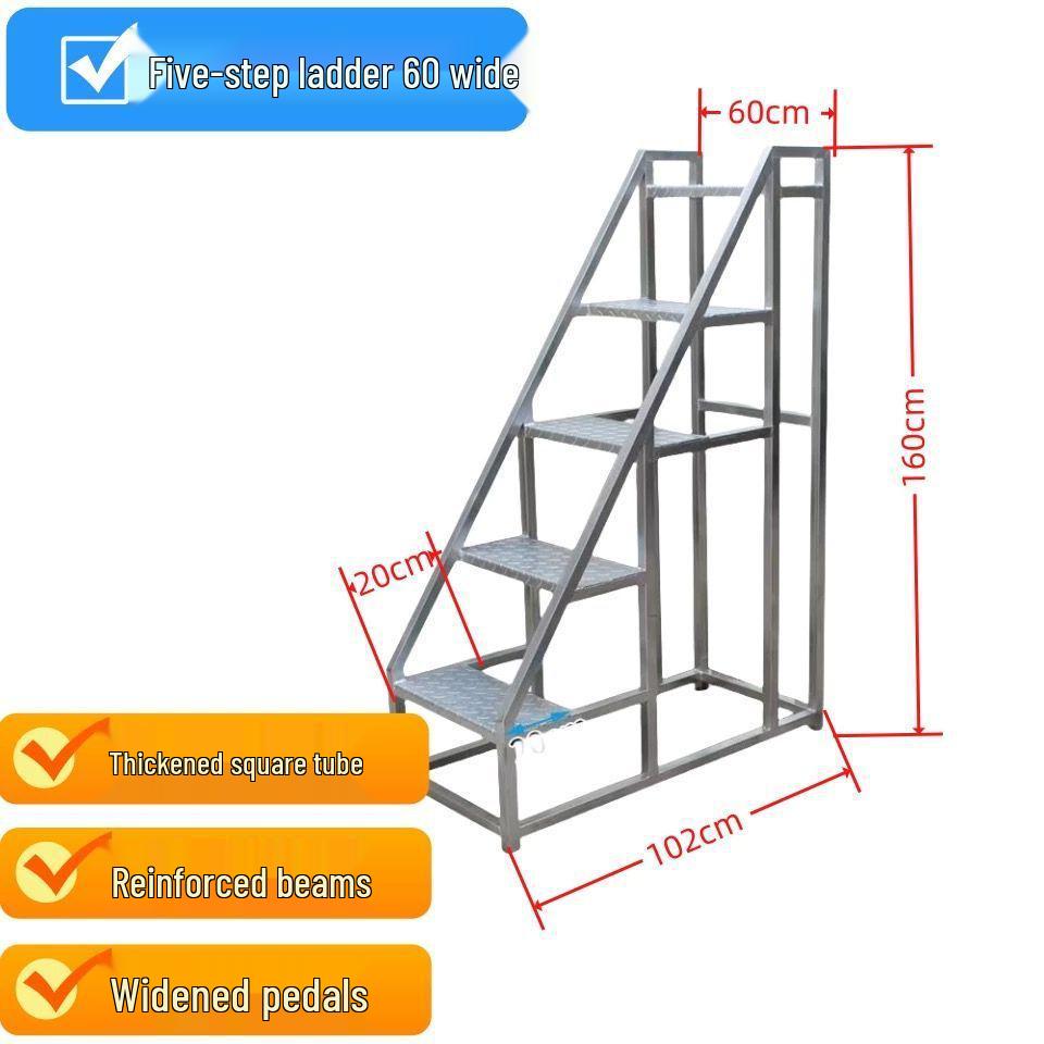 Five-Step Industrial & Household Mobile Ladder