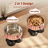 Elevated Bowl,Removable Raised Pet Feeder With Stand & Stainless Steel Bowl For And Small Dog