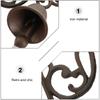 1pc Wrought Iron Doorbell Cast Iron Rustic Style Bell Manually Shaking Chime Portable Garden Decor Bell Christmas nament Home