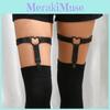 Punk Ring Leg With Heart Detail And Adjustable Fit For Cosplay And Wear Fashion