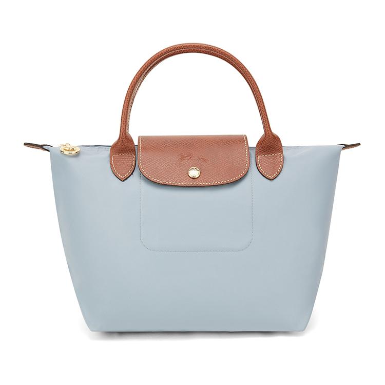 

Longchamp Le Pliage Zipper Closure Recycled Nylon Canvas Tote Bag Small Women Tote Bags Steel-Gray L1621089P80 Basic Set (Bag)