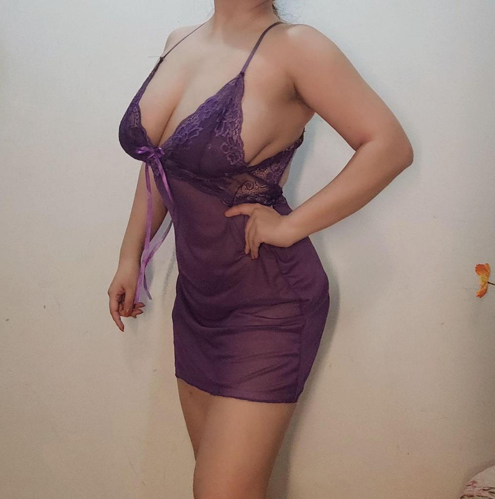 Plus Size Lace Camisole & Sexy Sheer Nightgown Lingerie Set