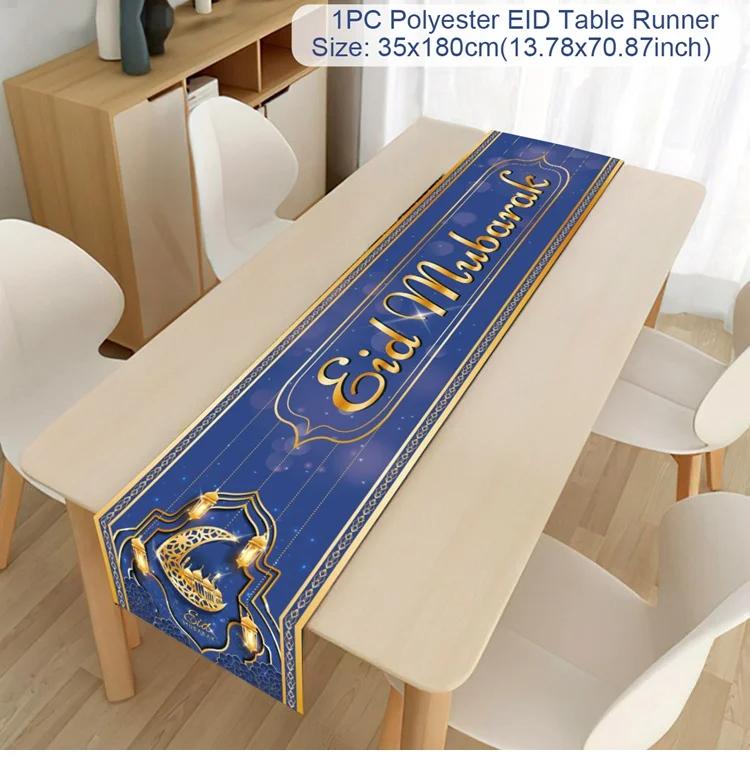 Ramadan Decor Tablecloth EID Mubarak Decor For Home 2025 Ramadan Kareem Islamic Muslim Party Eid Al Adha Gifts Happy Eid Al Fitr