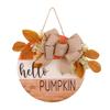 Farmhouses Welcome Wood Sign Delicate Fall Themed Wood Welcome Sign with Bowknot and Berries for Decoration
