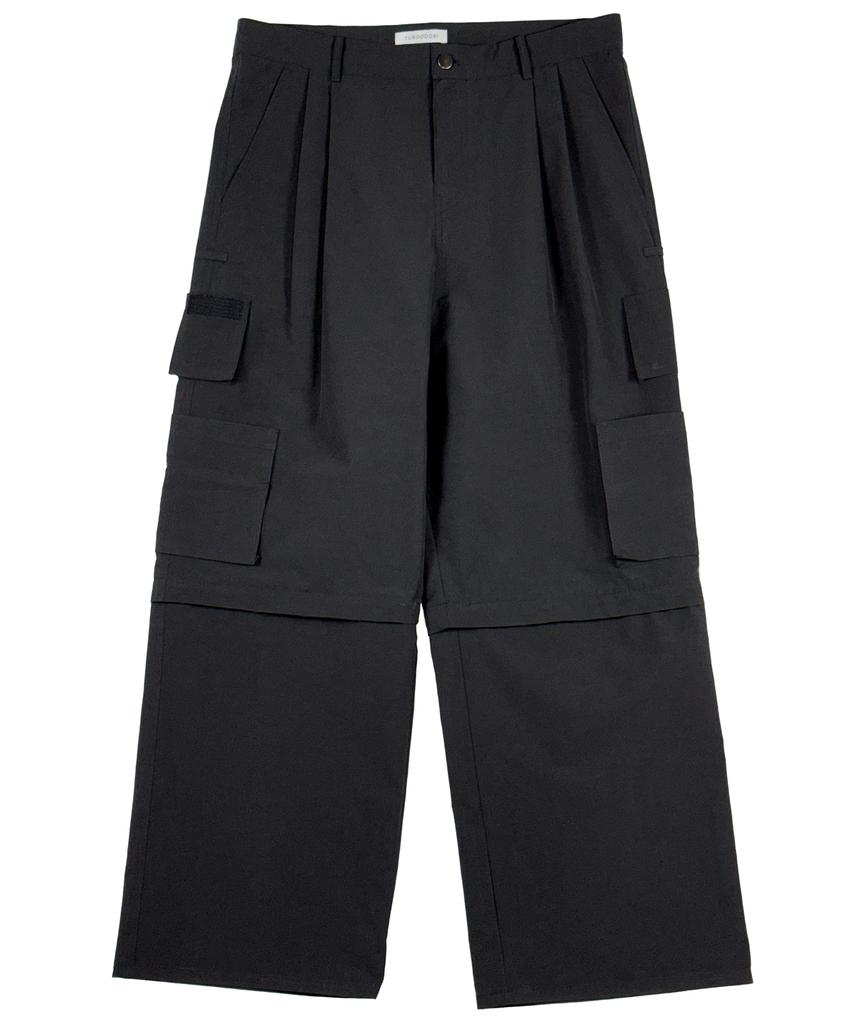 Yusudosi 3-Way Convertible Cargo Pants Black