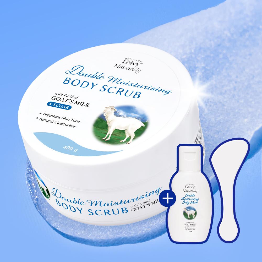 Low-irritation Leivy Body Scrub 400g (Choose 1 of 3 Types from the Special Offer or Individual Items) (Special offer/Goat Milk/Lavender)