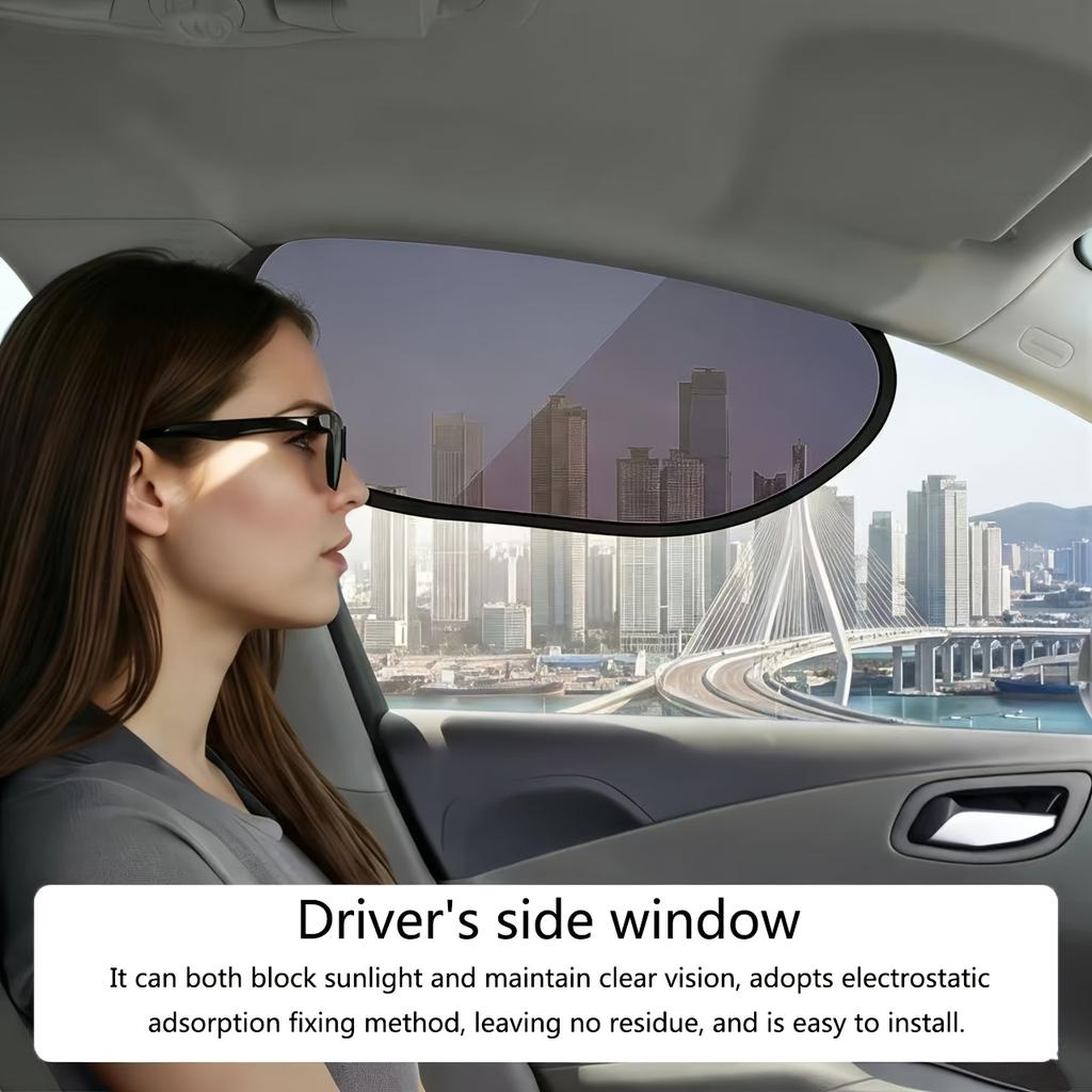 Car Window Sunshades, Blocking Sunlight Without Obstructing Driving View, Sun Protection And UV Shield