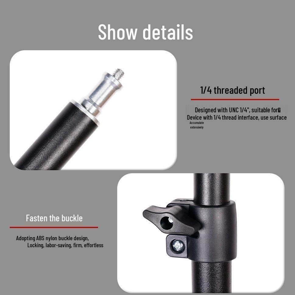 Aluminum Alloy Adjustable Desktop Stand for Mobile Live Streaming