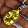 Yellow Topaz 73.2 Ct CERTIFIED Pear Pendant 925 Sterling Silver Best For Gift MY-PD-111-NS
