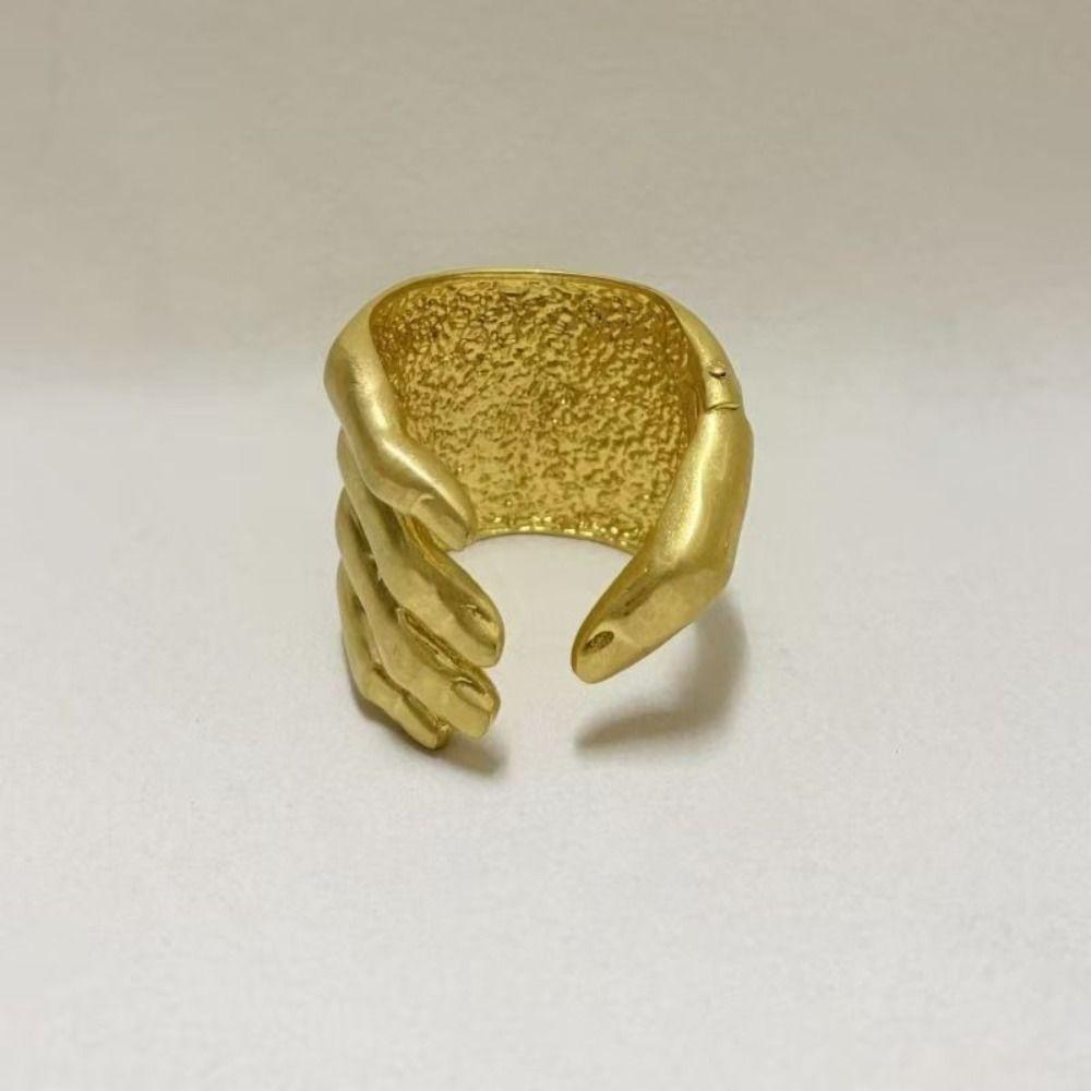 Vintage Palm Ring Bracelet Light Luxury Handshake Bracelet Palm Grip Bracelet  Women Men