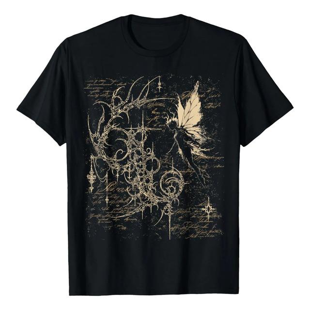 Camiseta Y2k Goth Fairy Sigilism Grunge L