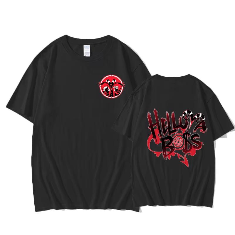 Helluva Boss American Adult Animated Musical Black Comedy Summer 2025new Harajuku Oneck Tshirt Camisetas Casual