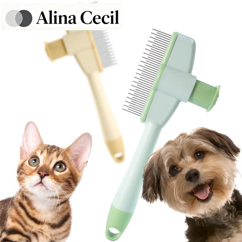 Katzenpflege Massagebürste Tierkamm Professioneller offener Knoten Tierhaarentfernungsbürste Robuster Kätzchenkamm Tierzubehör