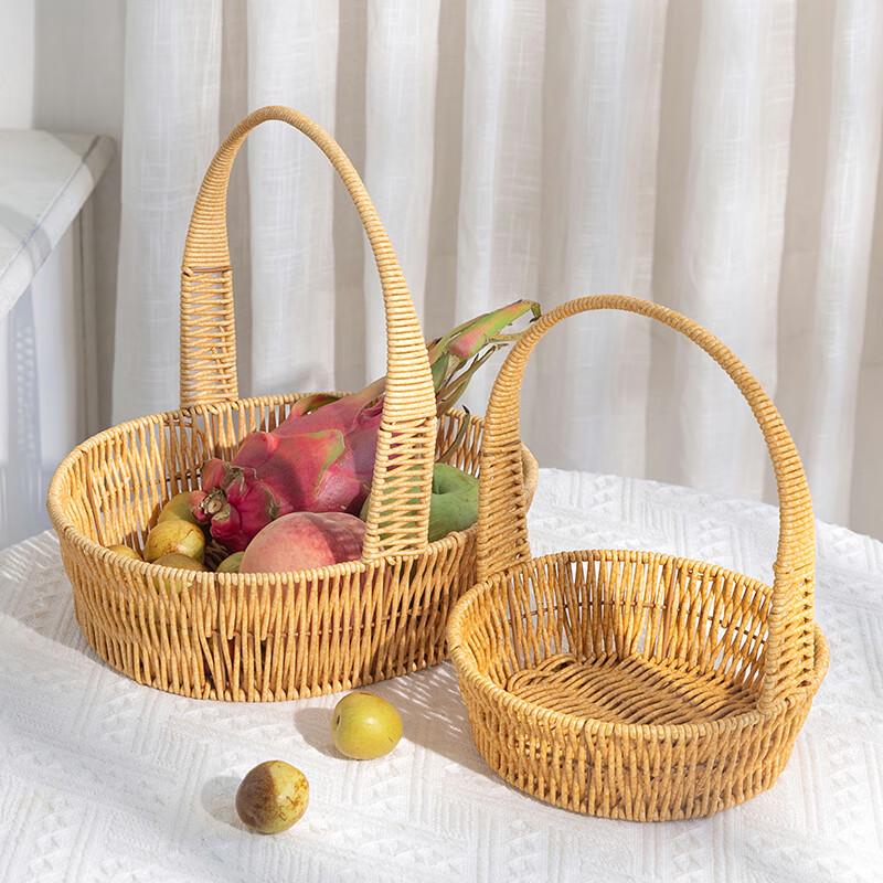 Плетеная многоцелевая корзина для рук из ротанга