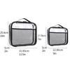 Large Capacity Block Toys Storage Bag Transparent Zipper Puzzle Block Organizer Bags Cosmetic Storage Organizer Bag
