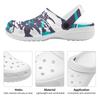 Breathable EVA Garden Clogs Unisex Printed Lightweight Slip On Shoes for Home Beach Pool Bathroom Summer Sandals Travel Shoes