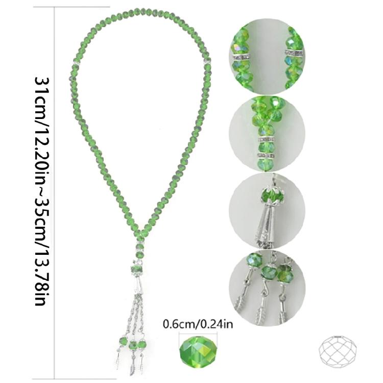 Tasbih Prayer Beads  Muhammad Simitate Agate Islamic Rosary Necklaces