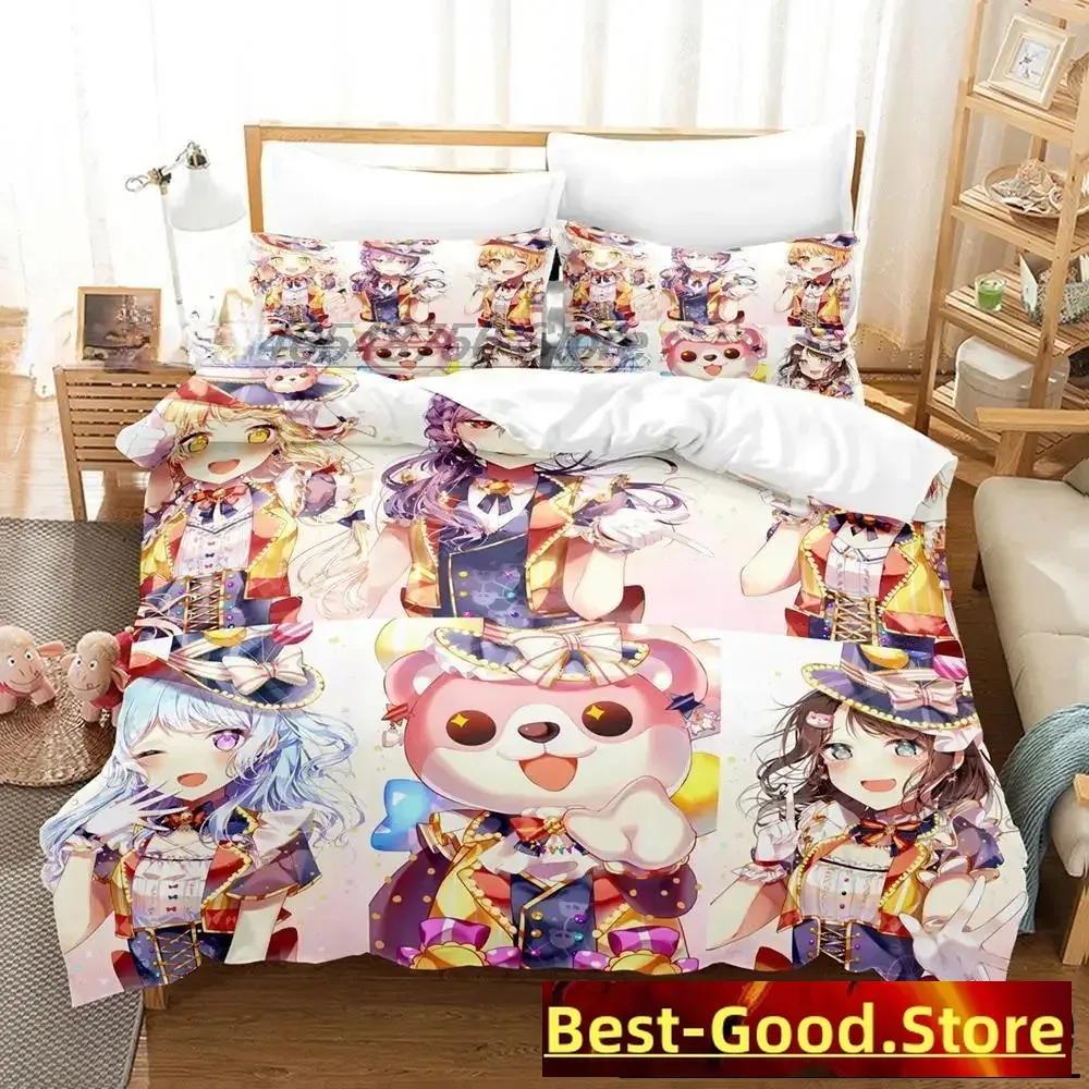 3D Print BanG Dream! Girls Band Party! Bedding Set Single Twin Full Queen King Size Bed Set Adult Kid Bedroom Duvet cover Sets