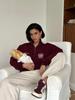 Long-Sleeve Slimming European & American Hoodie with Velvet, Thick Loose Autumn/Winter Zipper Top