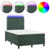 VidaXL Bed Slatted Base with Mattress and LEDs, Upholstered Bed, Double Bed, Adult Bed for Interior Bedroom, 3136056