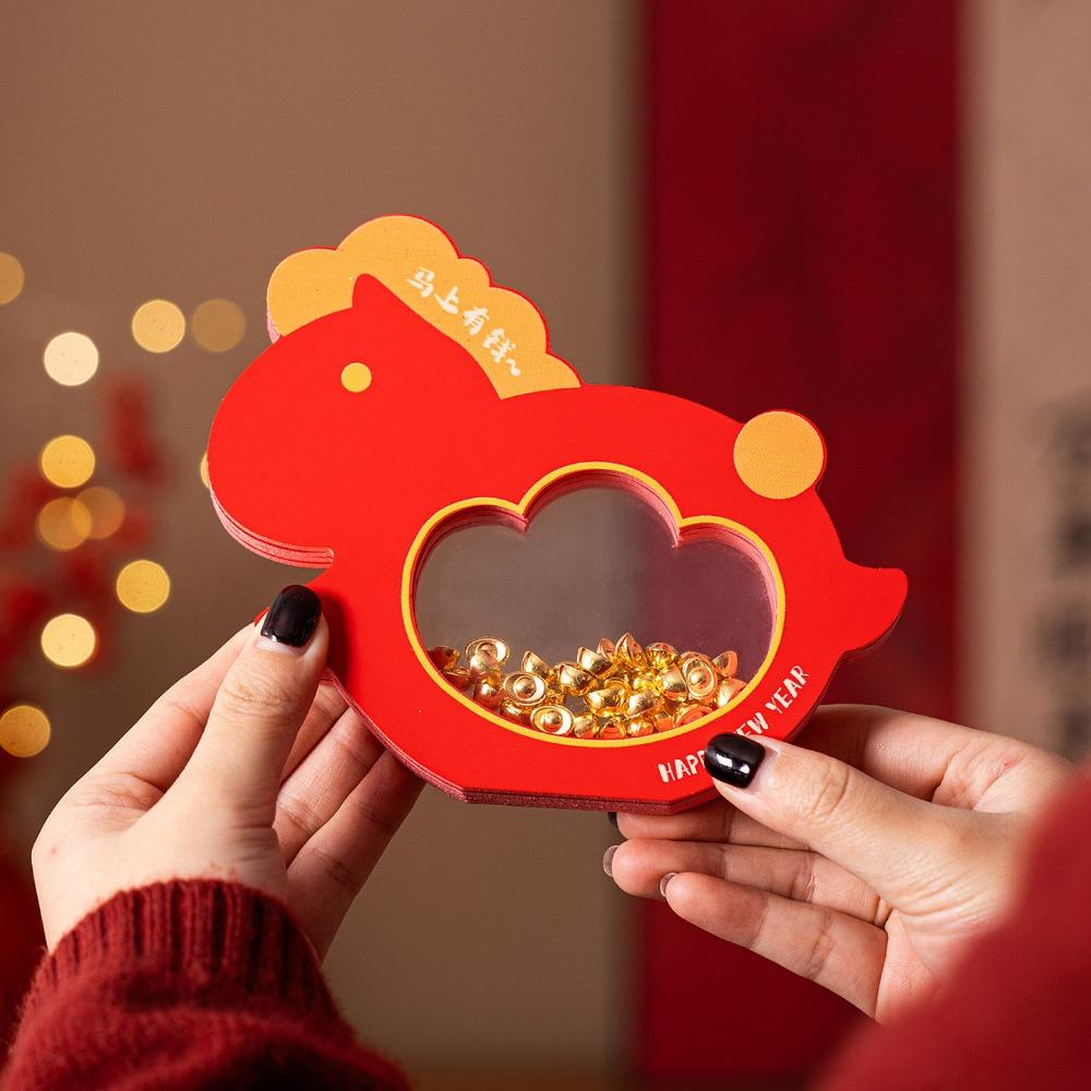 

Portable Resin 2026 Horse Ornament Red Desktop Ornament Lucky Horse Figurine Resin Horse Craft Home Decor червоний