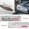 1 Stück Auto Frontscheinwerfer Augenbraue 3D Aufkleber Dekorateur Motorhaube Sport Design für FIAT Abbas 500 Grande Stilo Freemont Punto Astra Bravo Ducato