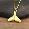 Nidin Hot Sale Original Design Mermaid Tail Shape Pendant Necklace For Women Female Fashion Versatile Chain Choker Jewelry Gifts