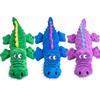 Soft Plush Pet Dog Squeaky Chew Toys Stuffed Crocodile for Small Large Dogs Cat Cute Interactive Squeak Toy Durable