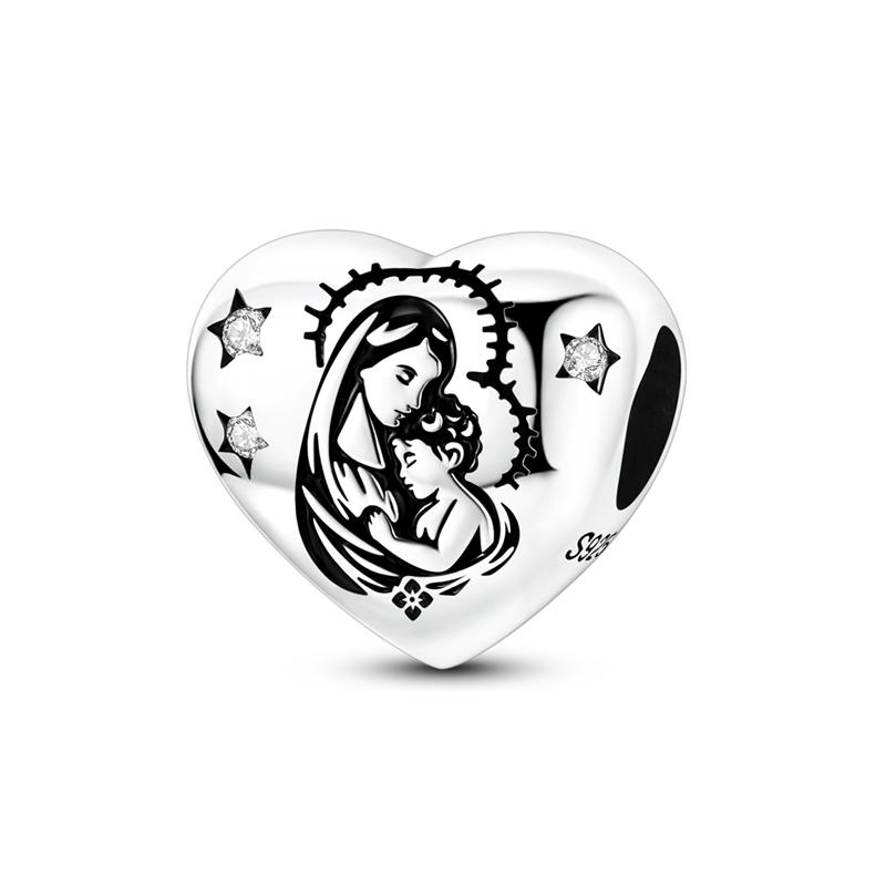 925 Silver Golden Pony Heart Cross Four Leaf Clover Tree of Life Charms Beads Fit Bracelet Women Jewelry