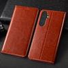 Custodia a Flip in Vera Pelle Crazy Horse per Samsung Galaxy M55 M53 M52 M51 M33 M32 M31 M31s M30 M23 M22 M21 Copri Custodie per Telefono