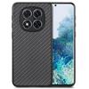 For Xiaomi Redmi Note 14 Pro+ 5G Case Carbon Fiber Texture PU+PC+TPU Phone Cover