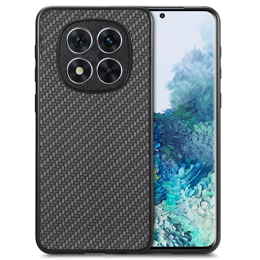 For Xiaomi Redmi Note 14 Pro+ 5G Case Carbon Fiber Texture PU+PC+TPU Phone Cover