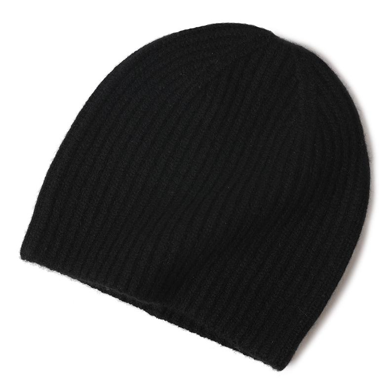 Pure Cashmere Women Winter Hats Custom Designer Logo Luxury Fashion Warm Knitted Rib Ny Beanie Caps