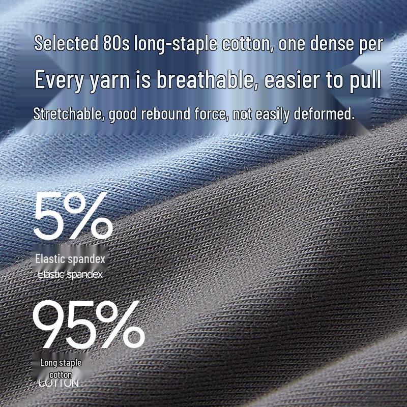 Yalou Men's 10A Antibacterial Cotton Boxer Briefs